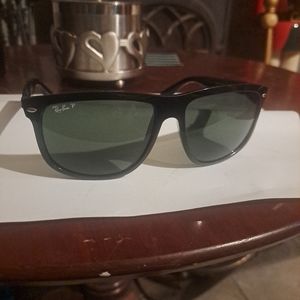 Ray Ban Polarized Blk Rectangular Men's Sunglasses RB4147 601/58 60/15 3P L@@K